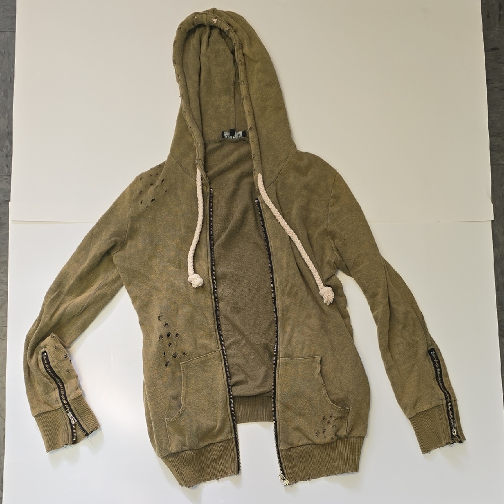 POL Olive Green Casual Hoodie